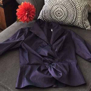 Tadashi Shoji Cocktail Jacket Deep Eggplant